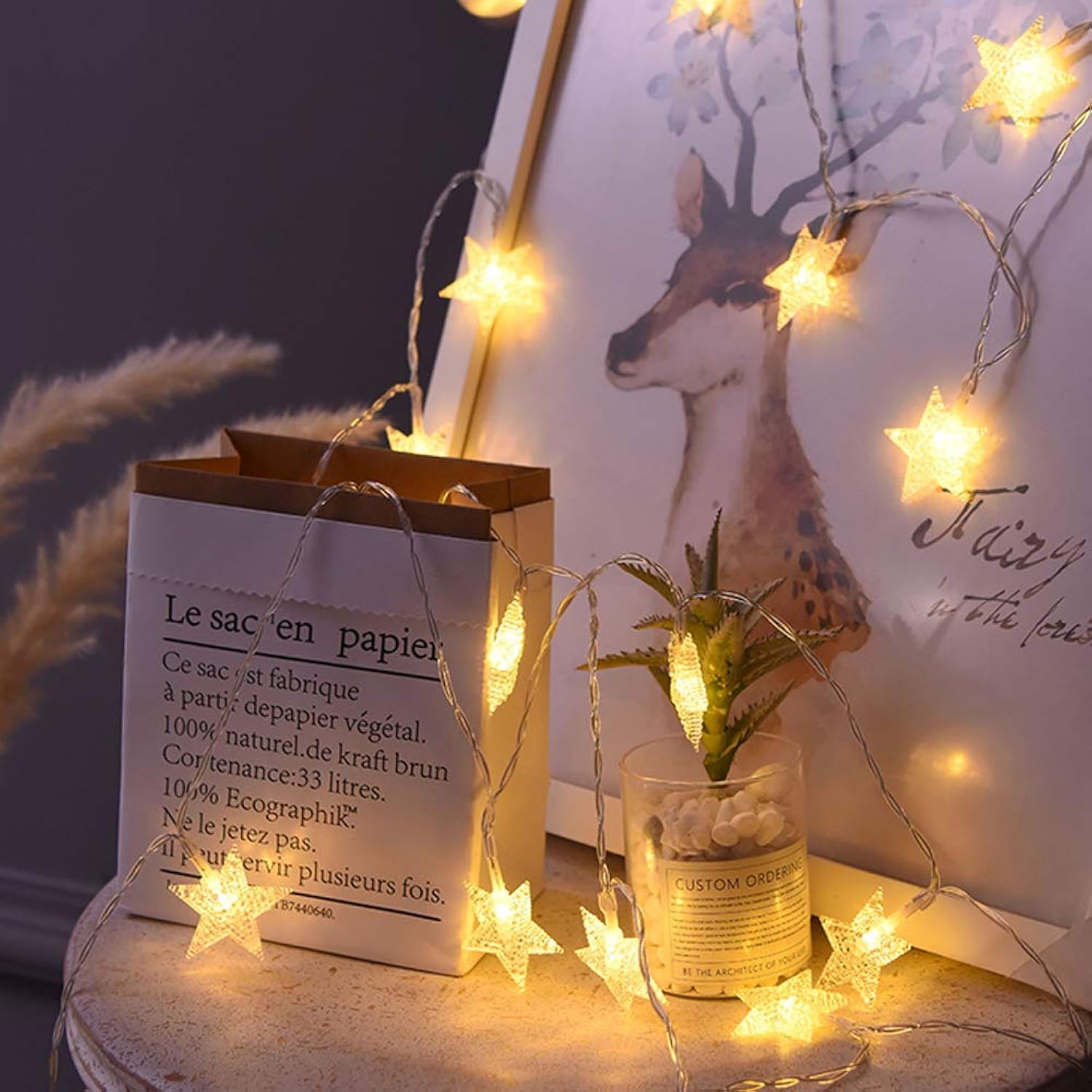 20 Led Star String Lights 10 Ft Fairy Christmas Lights Battery Operated For Indoor & Outdoor, Party, Wedding And Holiday