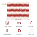 24 Sheets Valentine'S Day Wrapping Tissue Paper, Pink Red Gift Wrap Paper With Foil Gold Heart Dots For Birthday, Mother'S Day, Father'S Day, Wedding Gift Packing, 15 X 20 Inch