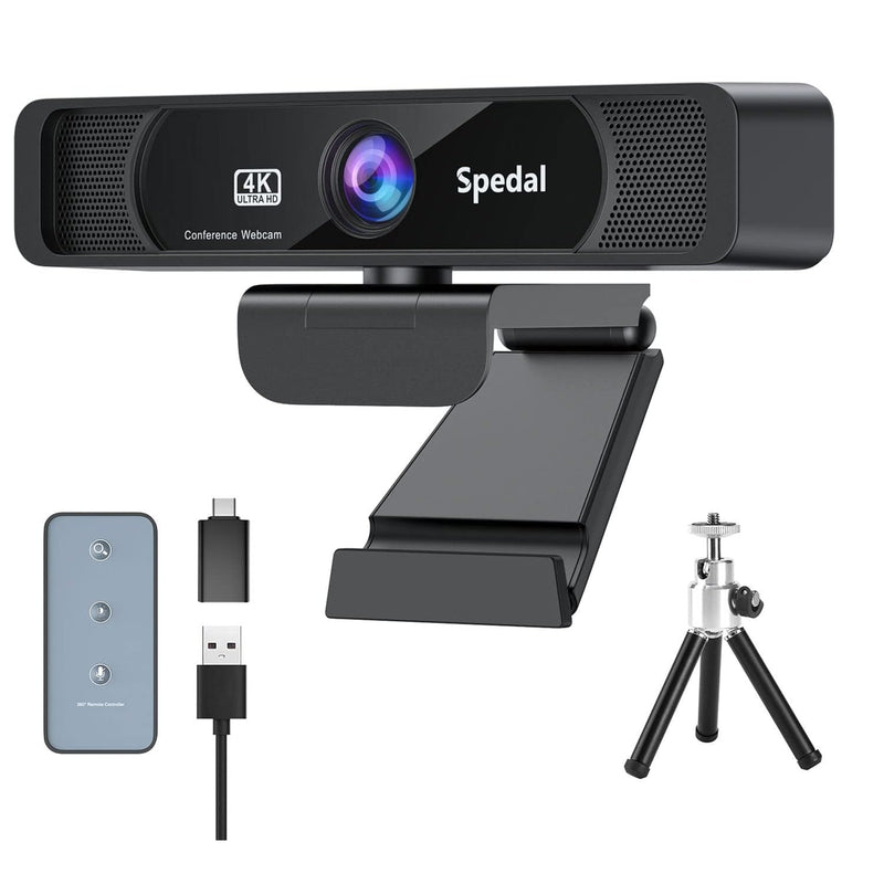 4K Uhd Webcam With Built-In Ai Noise Reduction Dual Microphones,120° Wide Angl