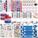 Baseball Party Favors,206Pcs Baseball Goodie Bags With Mini Stress Balls, Keychains, Tattoos, Stickers For Baseball Party Decorations Supplies Sport Themed Birthday Party, Classroom Reward, Kids Event