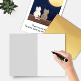 Cats Valentines Day Card For Him Her, Romantic Valentines Day Gifts For Husband Wife Boyfriend Girlfriend, Anniversary Card For Cat Lovers Couple