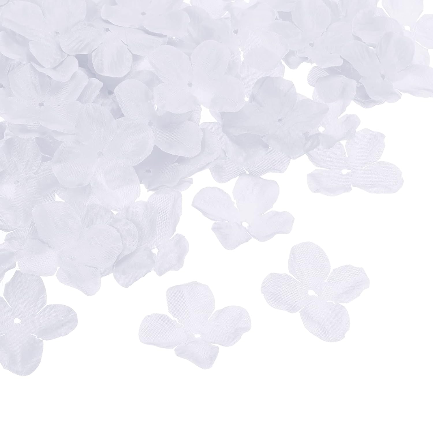 Artificial Flower Petals, 500Pcs Fake Flowers Silk Petal Decoration Supplies For Wedding Decor Bridal Party Event, White