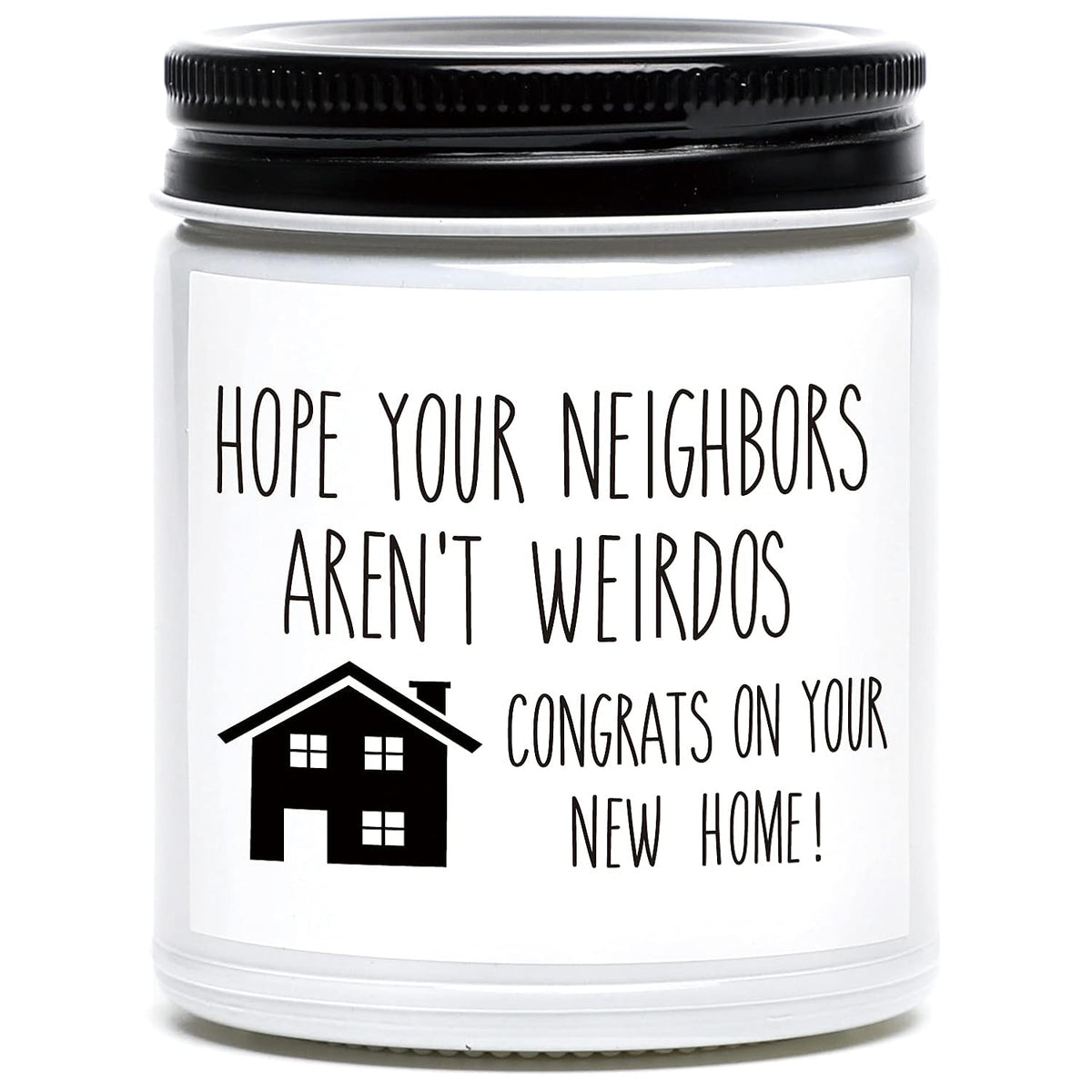 Housewarming Gifts For New Home, Housewarming Scented Candle, New Home Candle, New House Gift, Funny House Warming Gifts, New Homeowner Gift Idea (White)