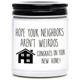 Housewarming Gifts For New Home, Housewarming Scented Candle, New Home Candle, New House Gift, Funny House Warming Gifts, New Homeowner Gift Idea (White)
