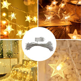 Star String Lights Battery Operated, 10Ft 20 Led Warm White Twinkle Little Star Light For Kids Room Bedroom, Indoor Outd