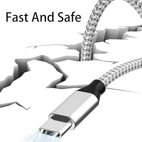 5 Pack 60W USB C to USB C Braided Fast Charging Cable 3FT 6FT 10FT