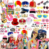 Bulk Opulent Photo Booth Props Set Hats Glasses Wig Inflatable Graduation Wedding