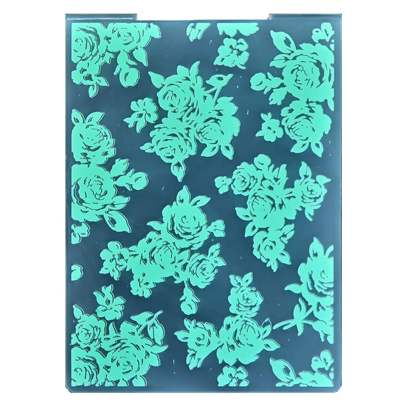 Flowers Leaves Tulips Dandelion Background Plastic Embossing Folders For Card