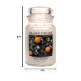 Winter Clementine Large Apothecary Jar, Scented Candle, 21.25 Oz.
