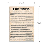40Th Birthday Party Games, 1986 Trivia Games, Birthday Party Supplies For Adults, Fun 1986S Party Game?Pack Of 30 Cards