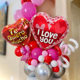 36Pcs Happy Valentine'S Day Balloons - Red Pink Heart I Love You Balloons For Valentines Day Decorations, Mix 18'' 18Pcs English & 10'' 18Pcs Spanish Foil Balloon For Romantic Photo Props, 6 Designs