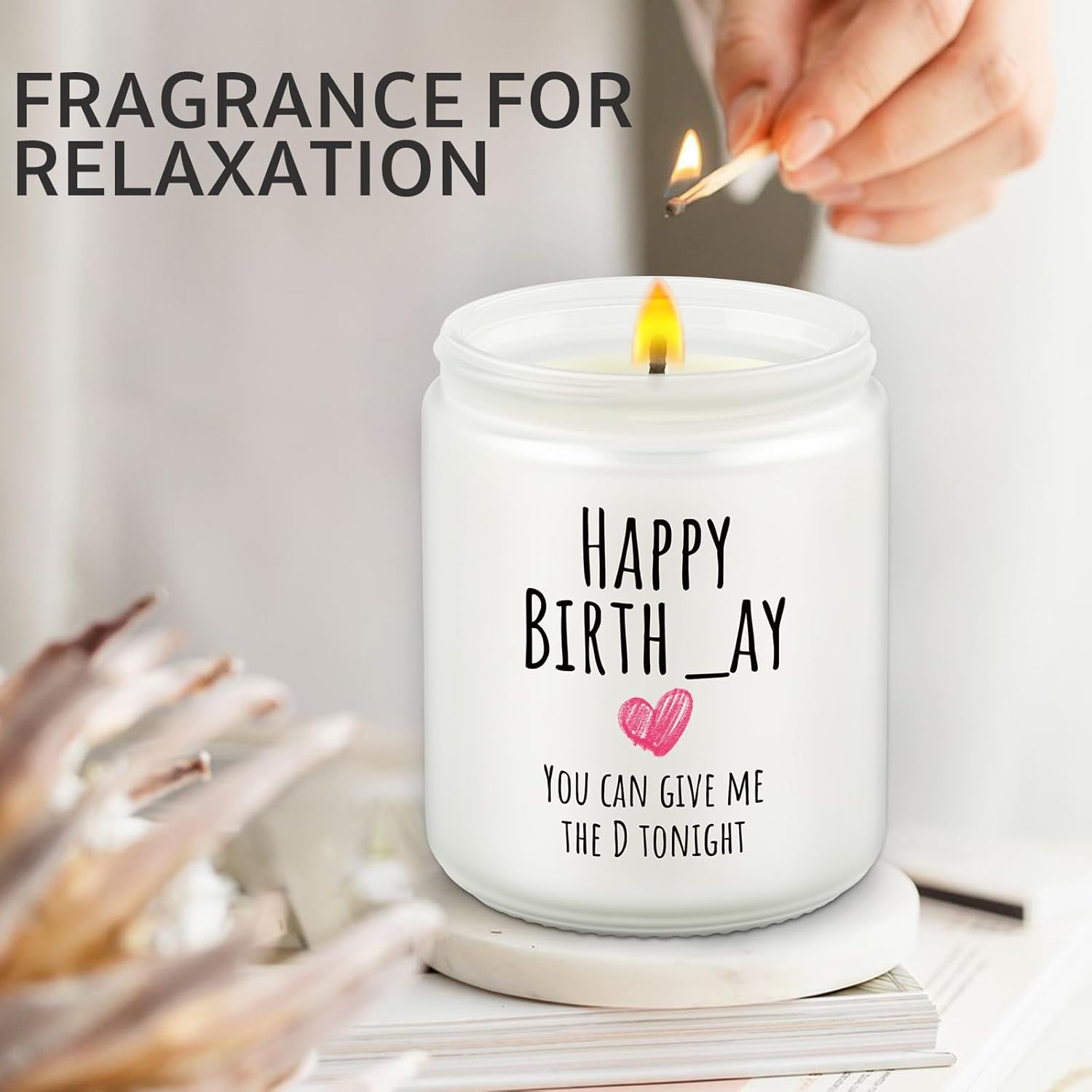 Gifts For Boyfriend, Husband Birthday Gifts From Wife, Adult Humor Gift For Men, Naughty Gift For Him, Romantic Engagement Present For Couples, Anniversary Day Present, Scented Candle