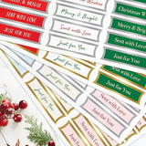Silver & Gold Foiled Christmas Banners Selection. 8 Sheets Containing 192 Die-Cut & Foiled Christmas Card Banner Sentiments Perfect For Card Making Supplies & Paper Crafting