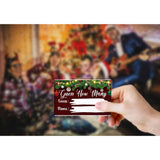 Christmas Party Games - How Many Candies Are In The Jar, 1 Standing Sign + 50 Cards, Christmas Party Ideas, How Many Kisses Game, Christmas Party Games For Kids / Cm008