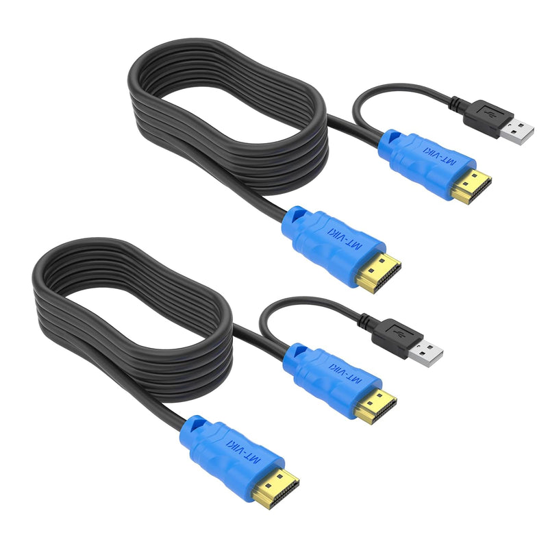 2In 1 Usb Hdmi Kvm Cable For Usb Kvm Cable Hdmi (1.8M-2Packs)