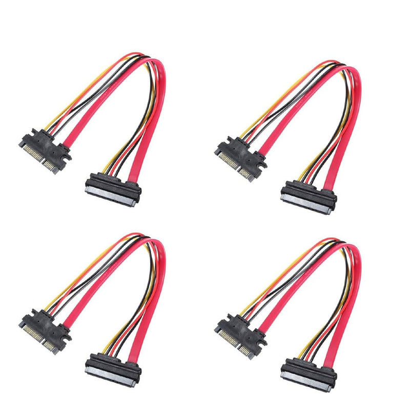 30Cm M/F 22P 7+15Pin Male To Female Sata Serial Ata Data Power Combo Extension