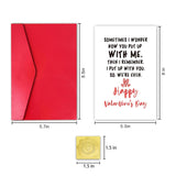 Funny Valentines Day Card For Girlfriend, Romantic Valentine’S Day Card For Wife,(Sometimes I Wonder How You Put Up With Me)