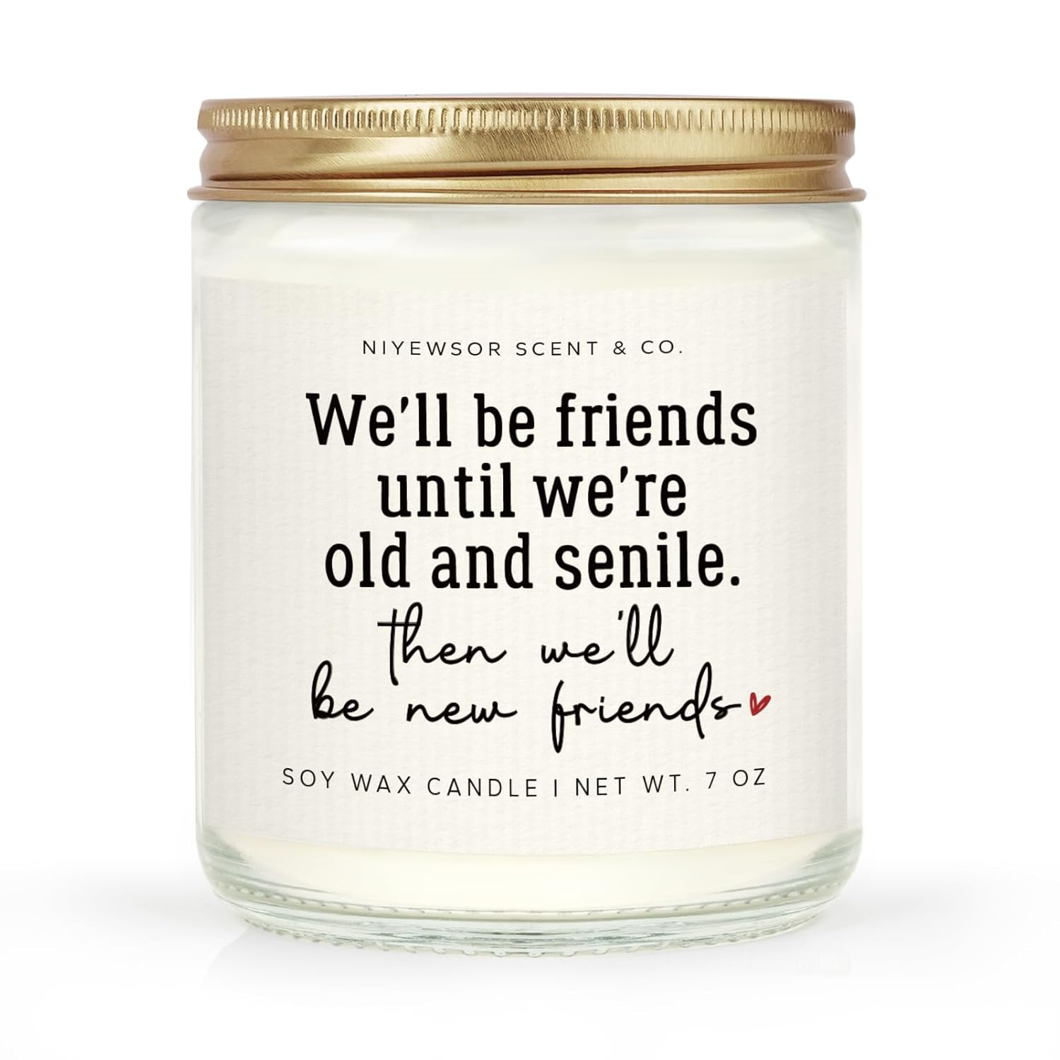 Best Friend Birthday Gifts For Women - 7Oz Handmade Lavender Soy Wax Candle, Galentines Day Gifts For Women Female, Friendship Candle For Bestie, Bff, Soul Sister