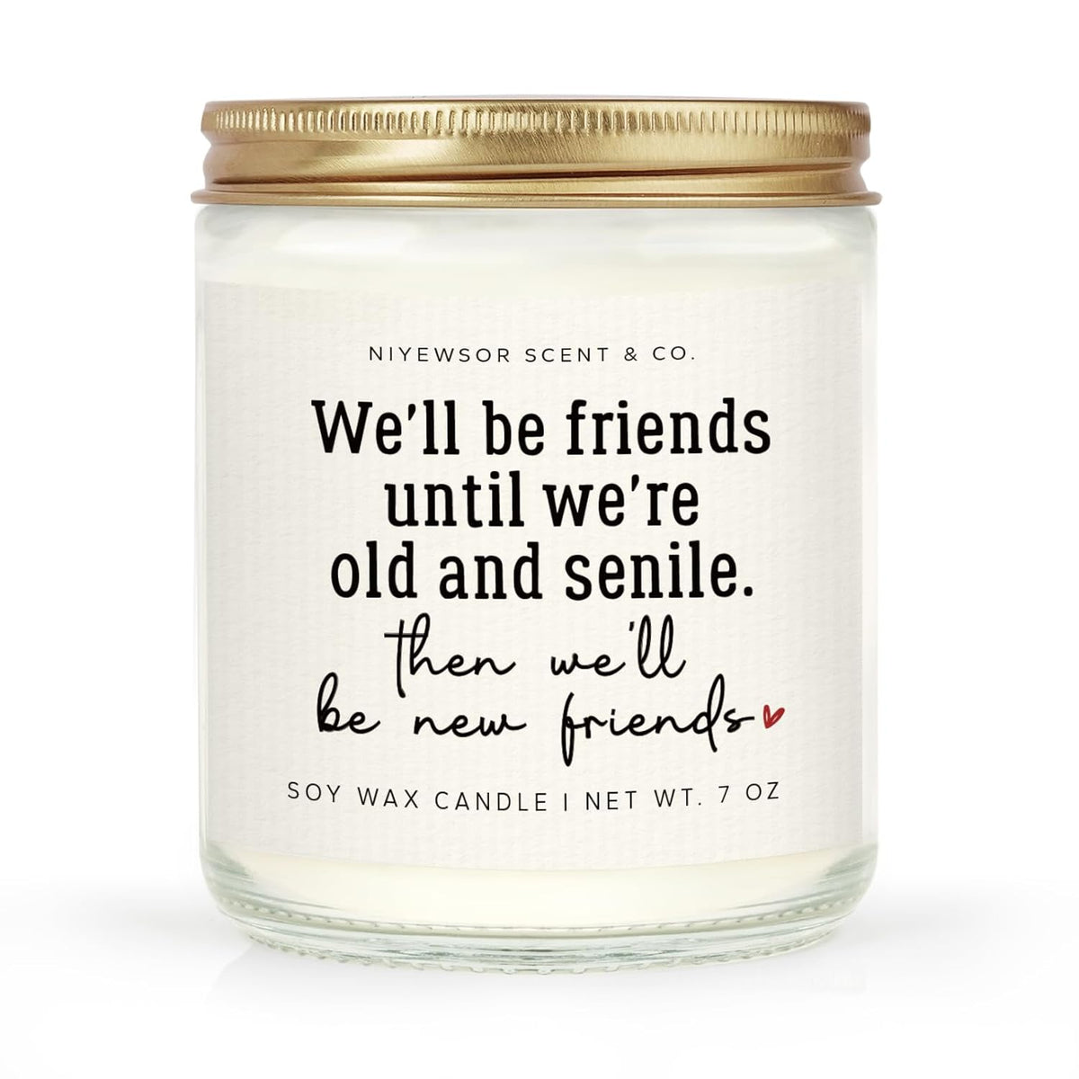 Best Friend Birthday Gifts For Women - 7Oz Handmade Lavender Soy Wax Candle, Galentines Day Gifts For Women Female, Friendship Candle For Bestie, Bff, Soul Sister