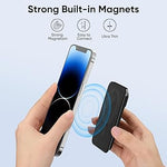 MagSafe Wallet, Slim Leather RFID Card Holder for iPhone 15/14/13/12 - Black