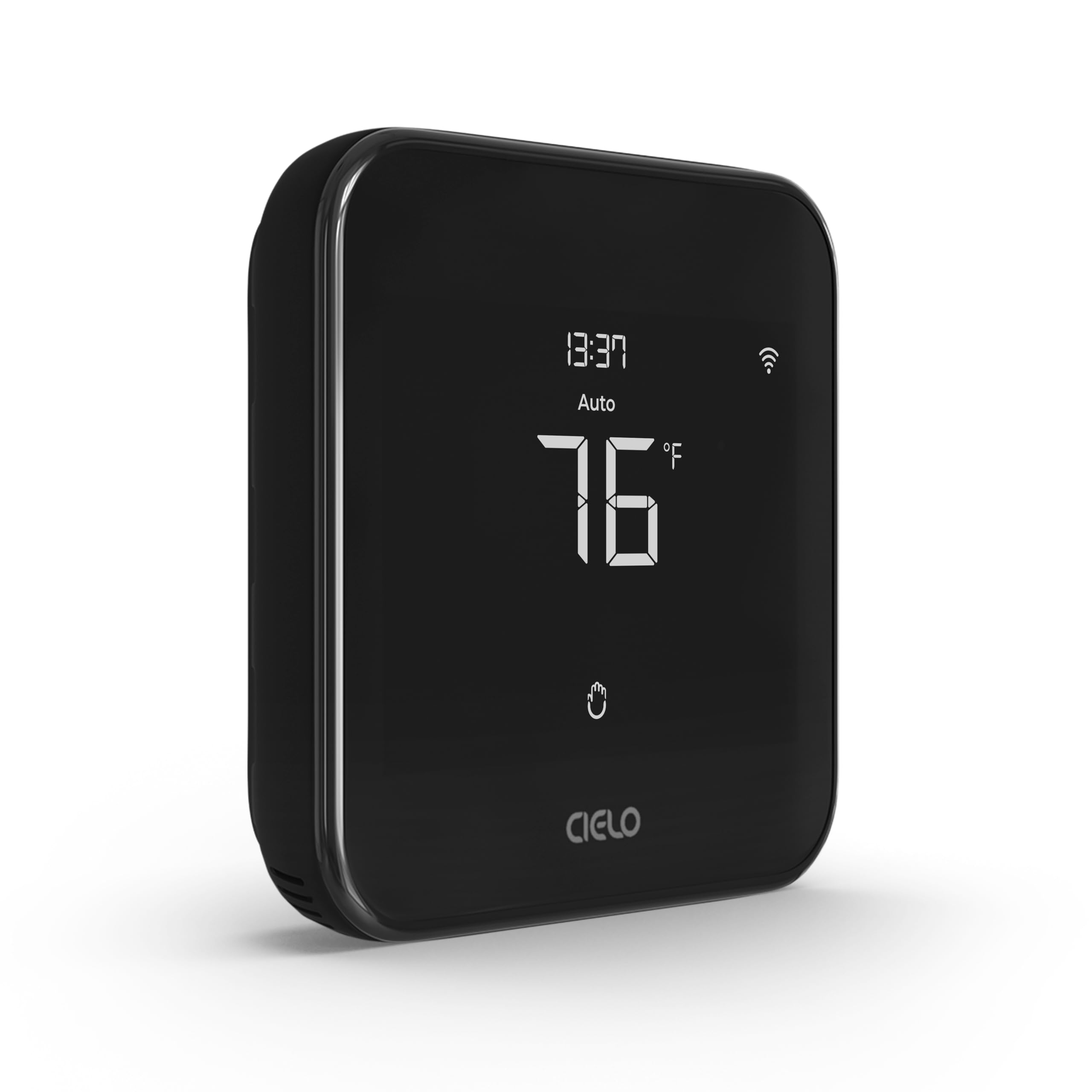 Cielo Smart Thermostat Eco (For Central Hvac) | Energy Star Certified | Supports Conventional Systems Up To (2H/2C) & Heat Pumps (4H/2C) | Free C-Wire Adapter | Not For Mini Split Systems | Black