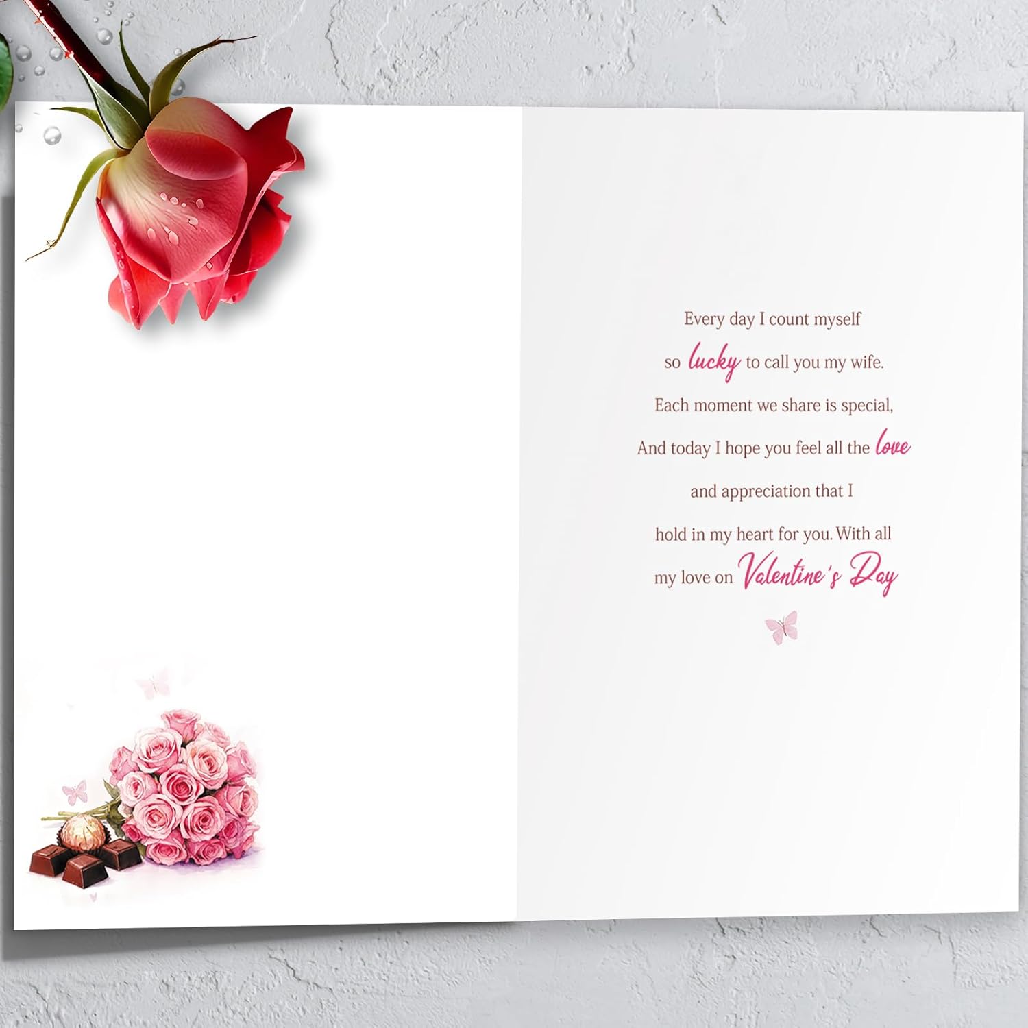 Valentines Day Card For Wife, Valentine'S Day Cards Gifts For Wife From Husband