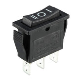 Ac 250V/15A 125V/20A 3P On/Off/On 3 Position Snap-In Boat Rocker Switch Black