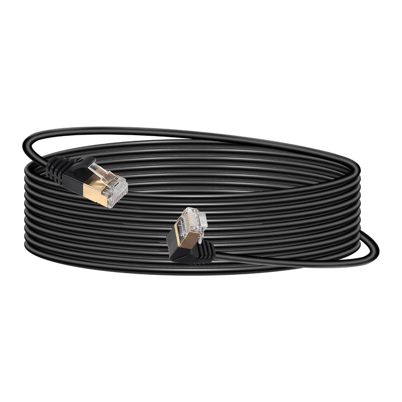 16.4Ft 90 Degree Down Angle Cat8 Ethernet Cable, High Speed 40Gbps 2000Mhz Net