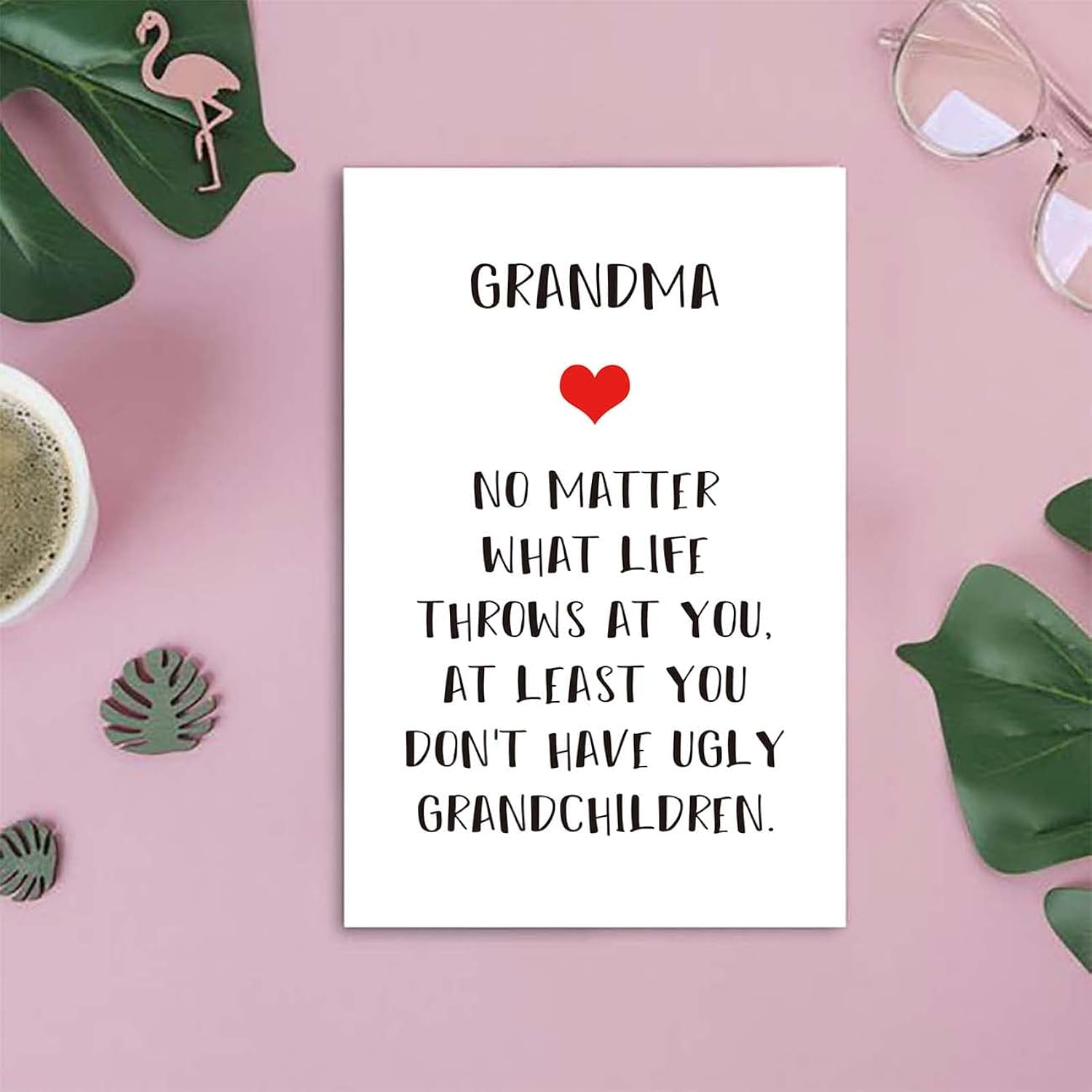 Lovely Happy Mother’S Day For Grandma, Special Love Grandmother Birthday Card From Grandchildren, Funny Mother’S Day