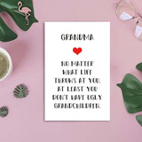 Lovely Happy Mother’S Day For Grandma, Special Love Grandmother Birthday Card From Grandchildren, Funny Mother’S Day