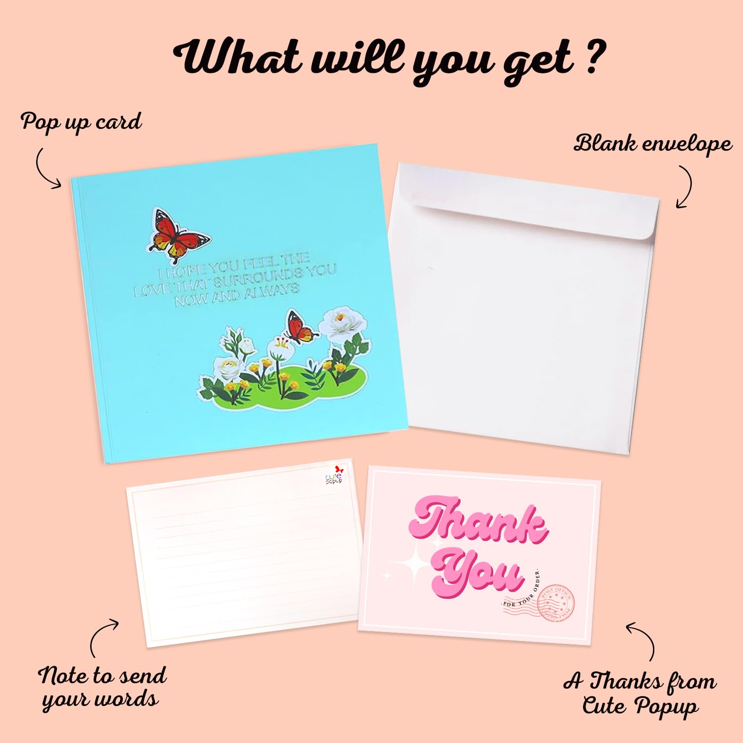 3D Sympathy Pop Up Card White Lily Basket - Premium Italian Paper Handcrafted Gift For Condolences, Thinking Of You (6X6 Inch Keepsake)