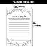 Time Capsule Cards For 1St Birthday Or Baby Shower Game Activity, Time Capsule Message Cards, Advice And Wishes Cards, Anniversary Card For Baby Shower Party Supplies