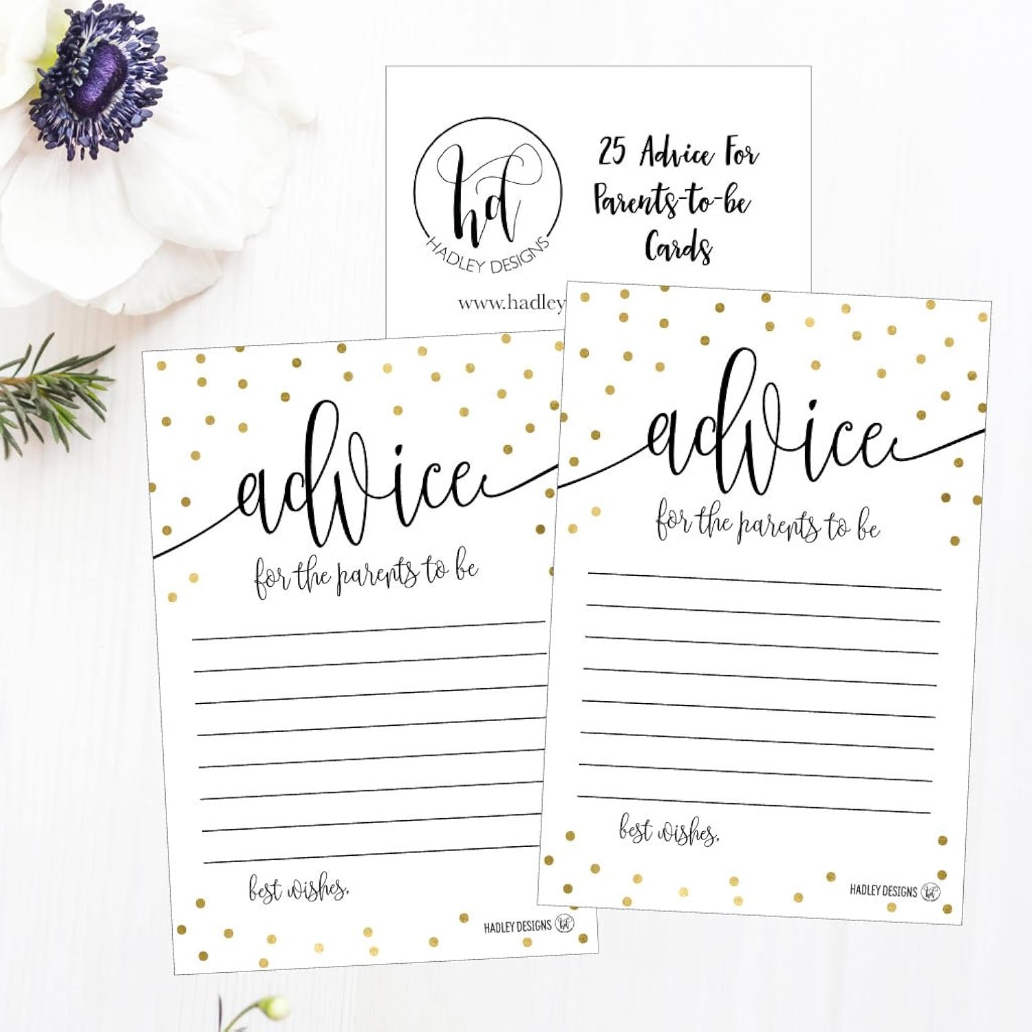 25 Gold New Mommy Or Parent Advice Cards, Activities Ideas, Wisdom Message For Parent To Be, Boy Girl Co-Ed Couples Gender Reveal, Keepsake Alternative Guestbook For Baby Shower