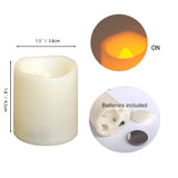 CANDLE CHOICE Battery Operated Flameless Votive Candles with Timer, Small Timing LED Candle Lights with Automatic Built-in Daily Cycle Timer, 6-Hour on 18-Hour Off, Pack of 24, Batteries Included