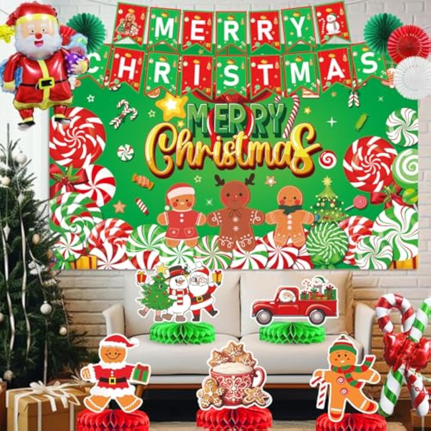 Merry Christmas Decorations Merry Christmas Banner Christmas Party Decorations Christmas Backdrop