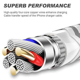 6 Pack Apple MFi Certified iPhone Charger Lightning Cable 3FT 6FT 10FT Fast Charging Cord for iPhone 14 13 12 11 iPad
