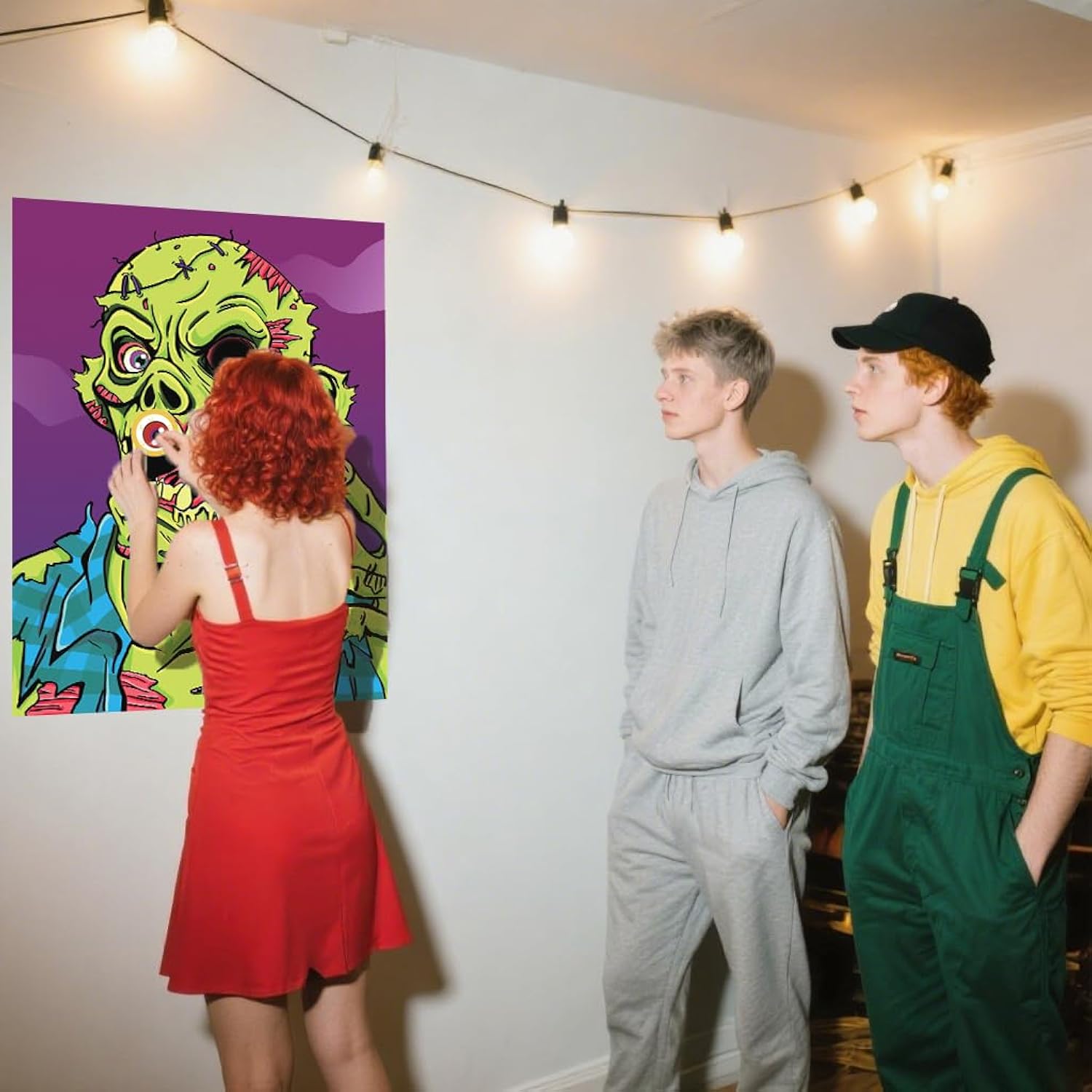 Halloween Games Pin The Eyeball On The Zombie Party Activities Birthday 24 Players With 2 Blindfolds School Home Office Indoor Halloween Activity Zombie Themed Games Kindergarten Preschool