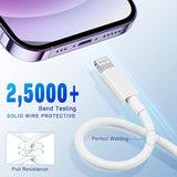 2 Pack Apple MFi Certified USB C to Lightning Cable 6FT Fast Charging Cord for iPhone 14 13 12 11 XS XR X 8