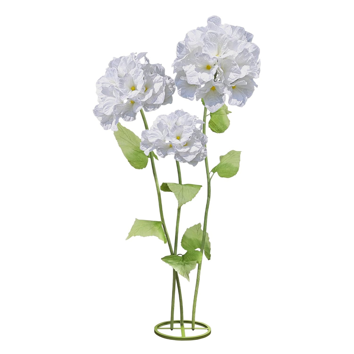 3Pcs Hydrangea Artificial Flower Decorations, Giant Flowers Wedding Decorations For Reception For Baby Shower Birthday Christmas Party Banquet Backdrop Shop Window Display Props (White)