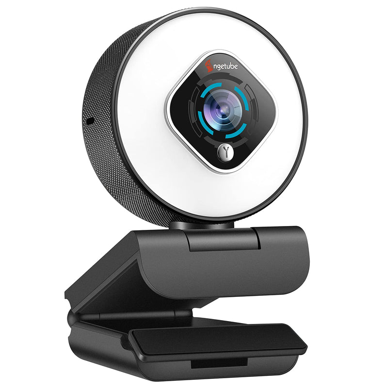 Streaming Webcam With Light - Hd 1080P Autofocus Computer Camera With Micropho