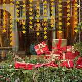 Gold Happy New Year 2025 Banner with Twinkle Stars for Party Decorations