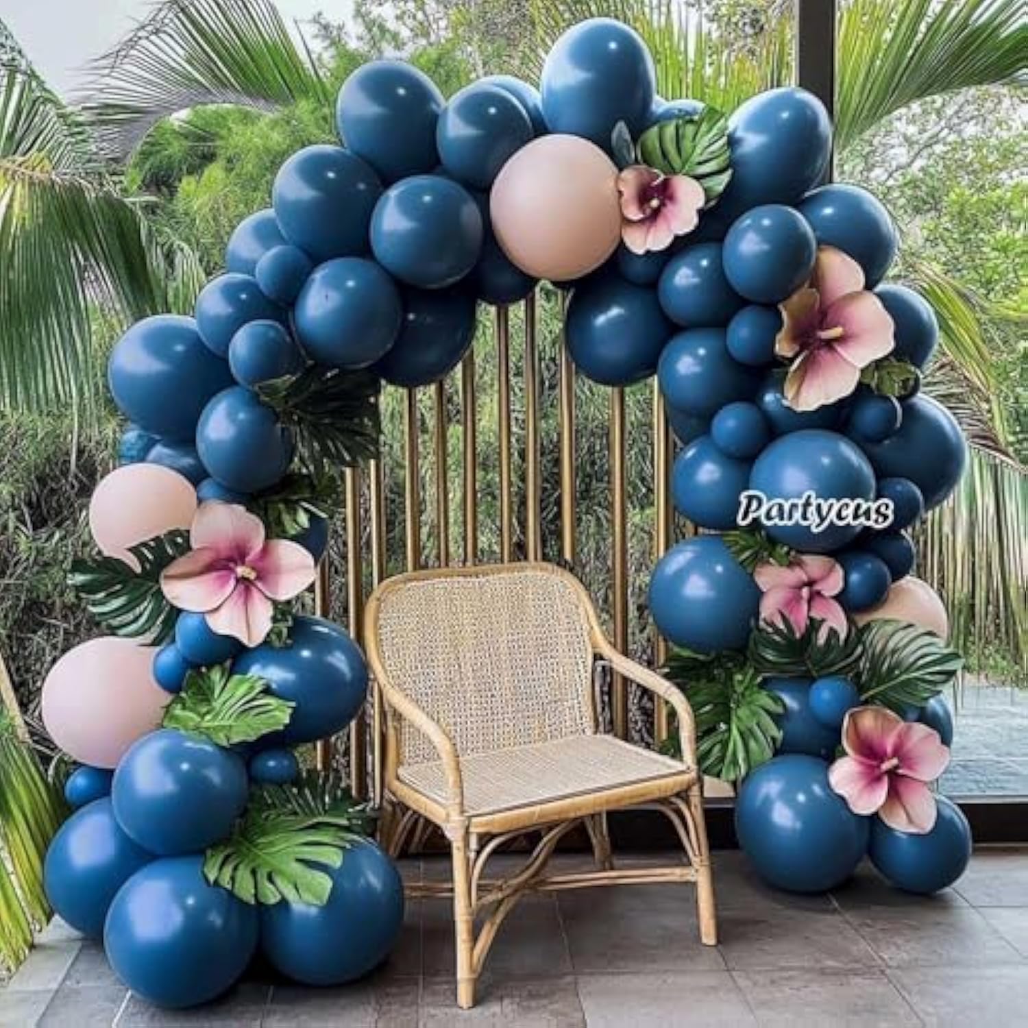 Dusty Blue Balloon Garland Slate Blue Latex Balloons Different Sizes D