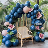 Dusty Blue Balloon Garland Slate Blue Latex Balloons Different Sizes D