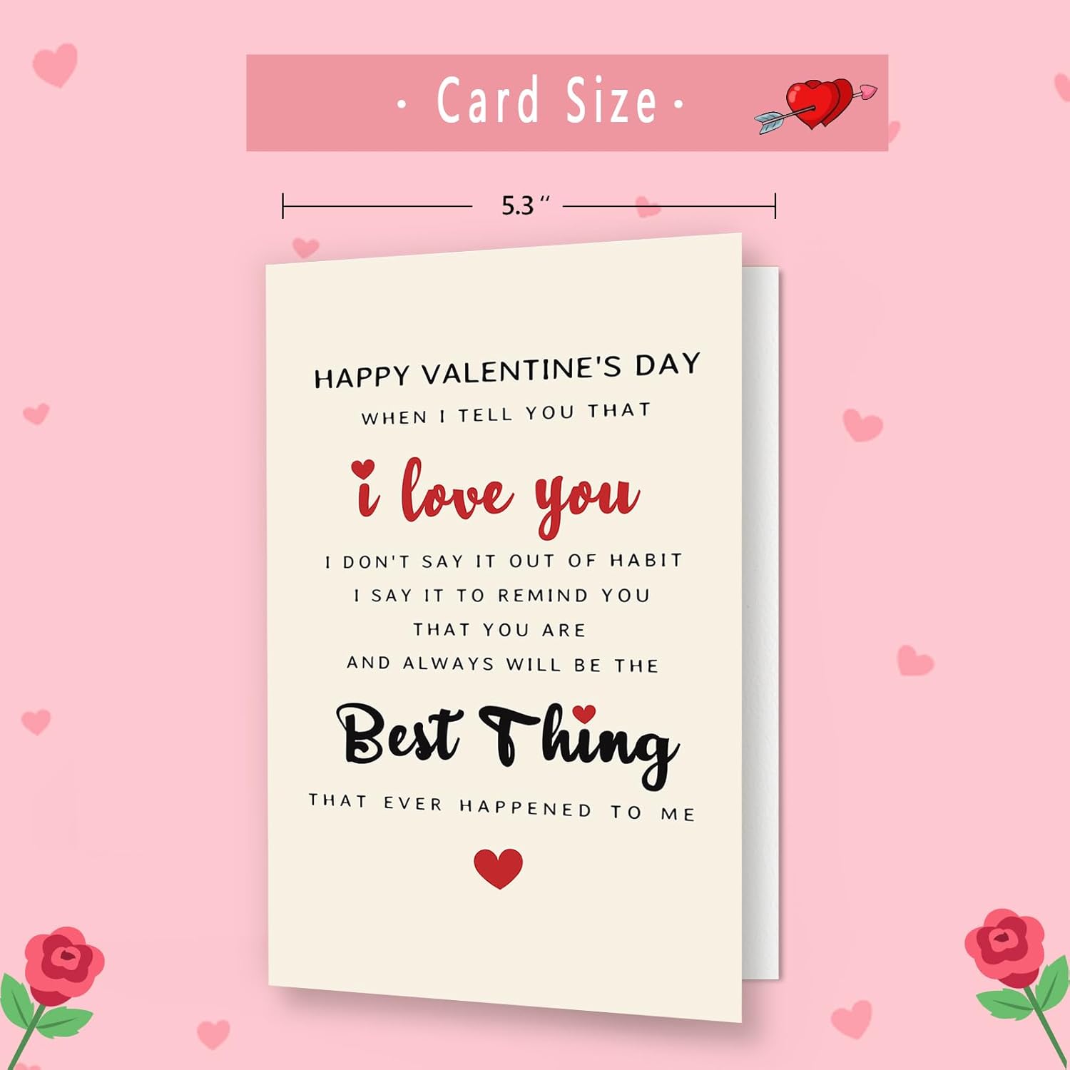 Funny Valentines Day Card For Husband Wife Boyfriend Girlfriend Fiance Fiancee?Romantic Valentines Day Gifts For Him Her?Best Thing Ever V-Day Cards For Significant Other