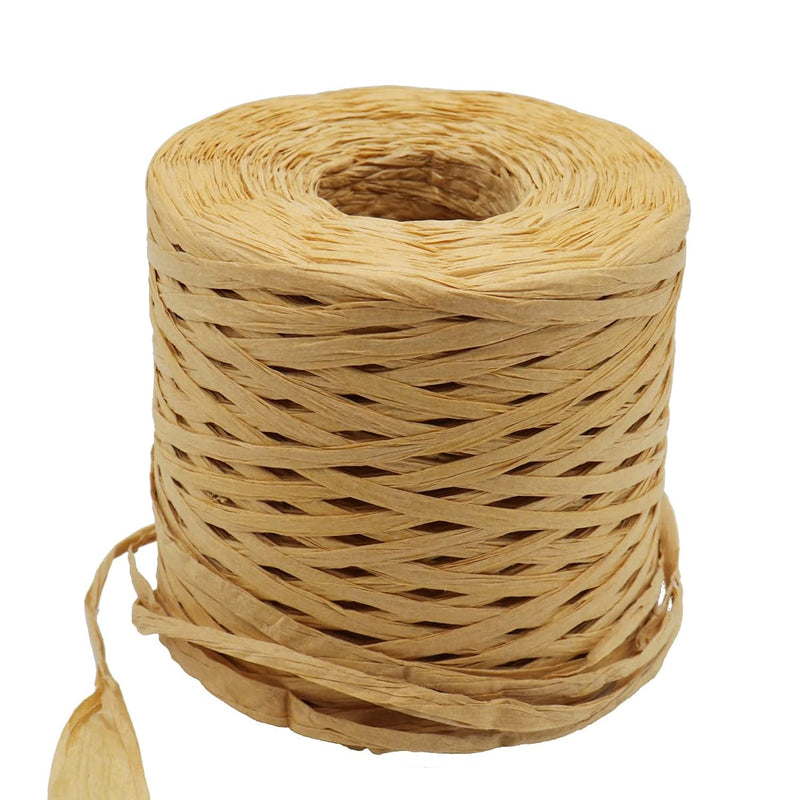 262 Yards Natural Raffia Paper Craft Ribbon Packing Paper Twine For Holiday Gi