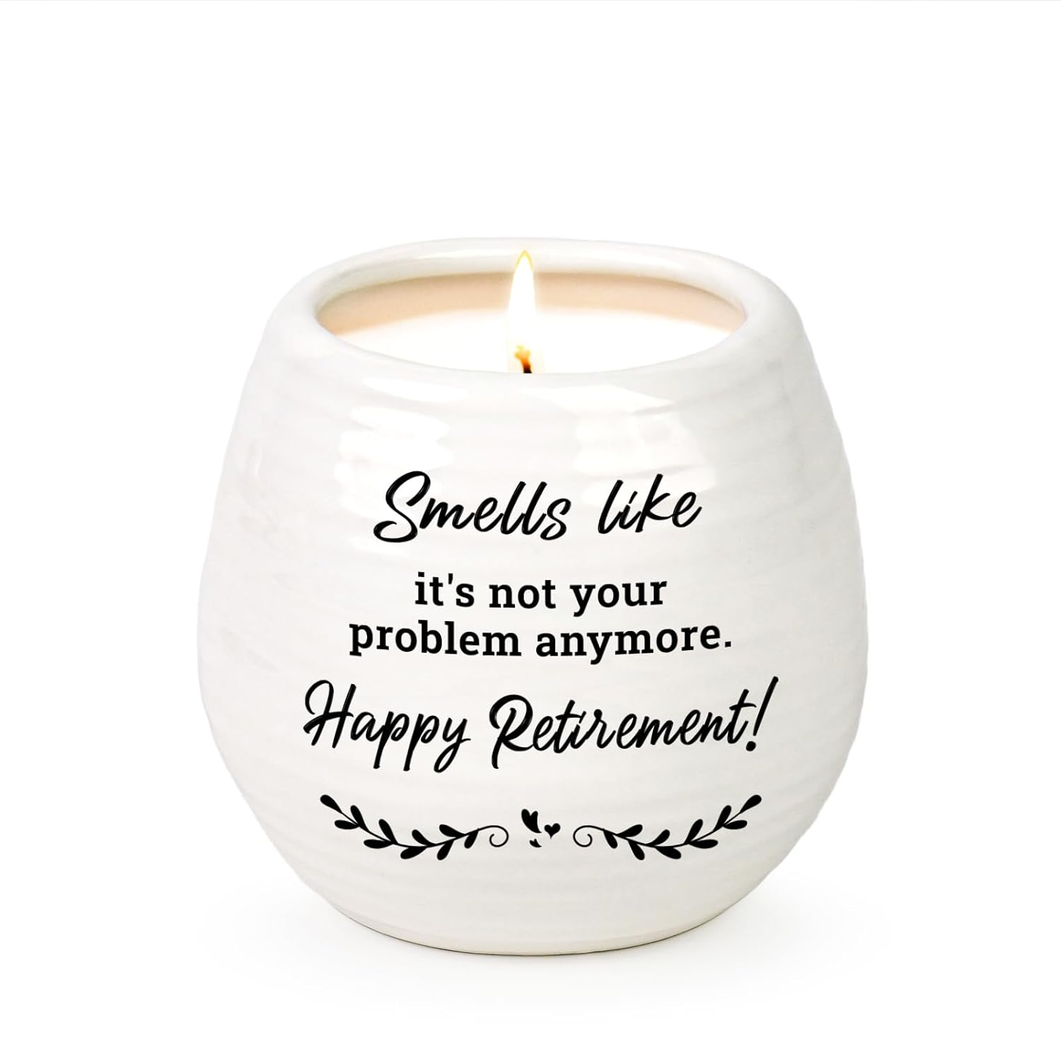 Retirement Gift For Woman, Men - 10Oz Lavender Scented Soy Wax Candle - Best 2026 Retired Gifts For Women, Men, Friends, Coworker, Teacher, Nurse, Funny Retirement Candle