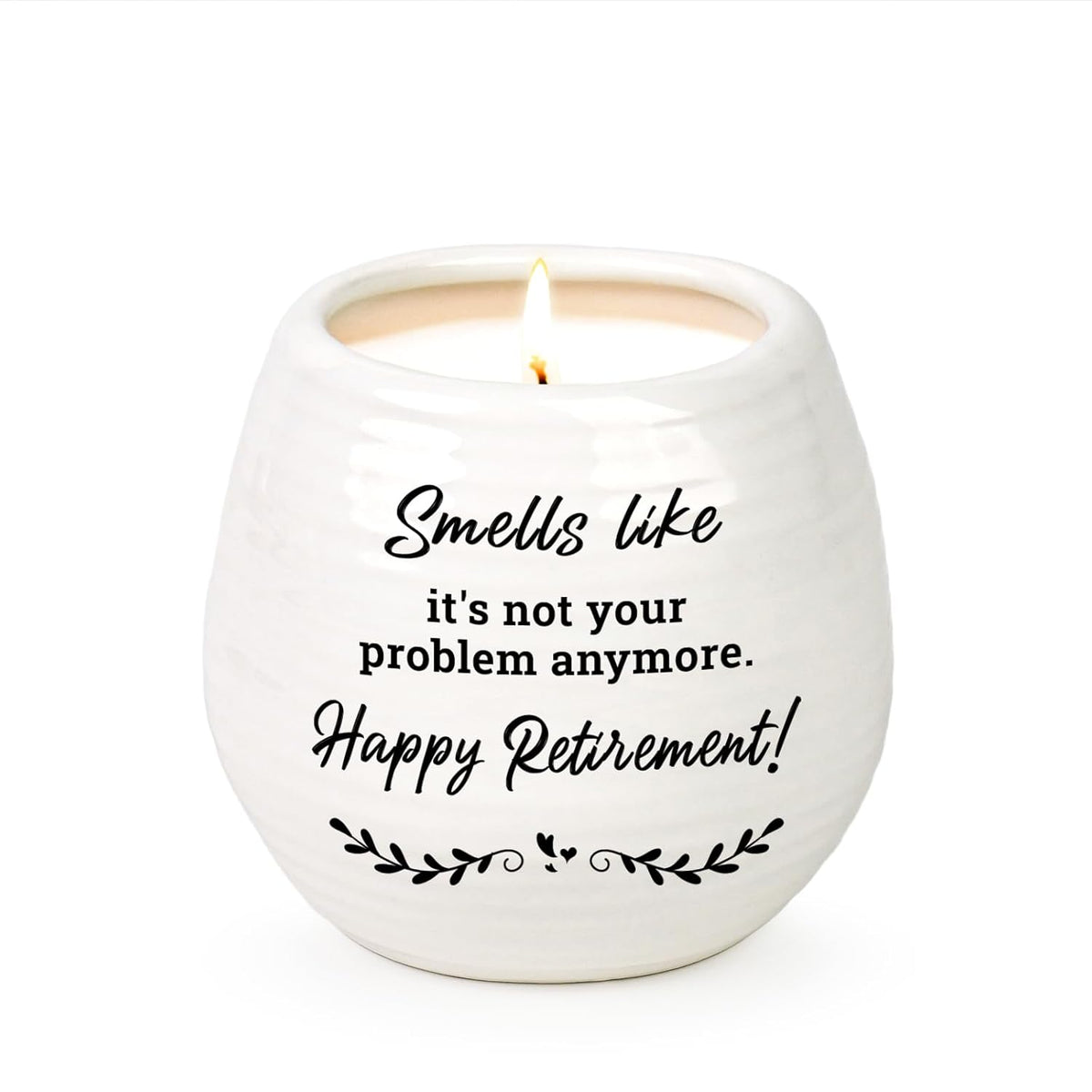 Retirement Gift For Woman, Men - 10Oz Lavender Scented Soy Wax Candle - Best 2026 Retired Gifts For Women, Men, Friends, Coworker, Teacher, Nurse, Funny Retirement Candle
