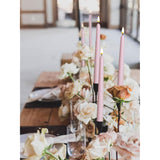 10 Pack Pink Flameless Wax Coverd 11'' Taper Candles With 2 Remote, Led Battery Operated Flickering Bright Candle For Proposal, Wedding, Festive, Family Dinner, Birthday Party, Or Home Decor