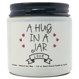 A Hug In A Jar - Lavender Scented Candles, Love You, Thinking Of You Gifts For Women Friends, Girlfriend, Boyfriend, Mom, Sisters, Birthday, Get Well, Sympathy, Christmas Gifts