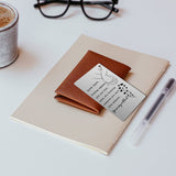 Anniversary Wallet Card Gift For Him Husband Hubby Boyfriend Anniversary Stainless Steel Card Insert For Groom Fiance Wedding For Birthday Christmas From Wife Girlfriend Love Note (Silver) Xcd2